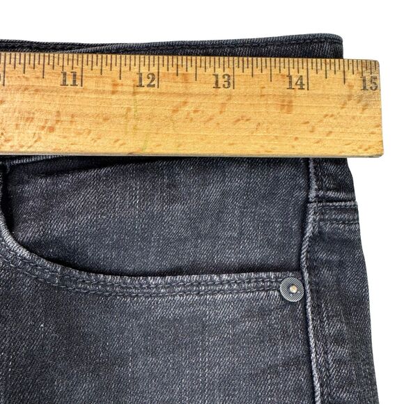 Vince Jeans Womens 26 x 26 Black Stone Wash Skinny Flap Button Pockets Mid-Rise - Picture 11 of 16